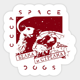 CCCP Space Dogs Sticker